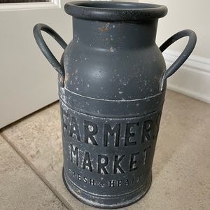 Home decor farmhouse style vase - “farmers market” -